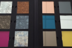 Decourative Coloured Tinted Glass mirror interior design belfast Northern Ireland