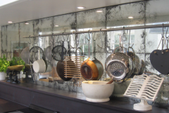 resturant fit out style glass splash backs Antique mirror northern ireland glass made to measure interior design for bars and clubs anique glass effect northern ireland